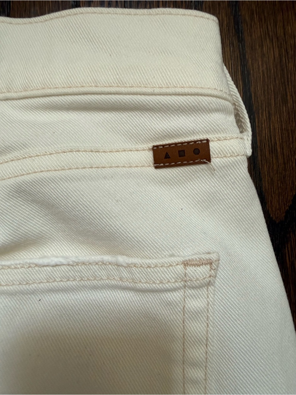 AYR Off-White Straight-Leg Jeans - Picture 5 of 6